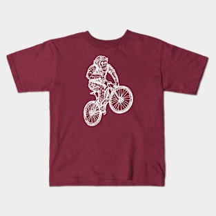 SEEMBO Chimpanzee Cycling Bicycle Bicycling Biking Riding Bike Kids T-Shirt